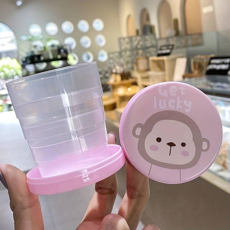 Portable Plastic Telescopic Folding Cup for Outdoor Travel, Camping and Picnic(Pack of 2)